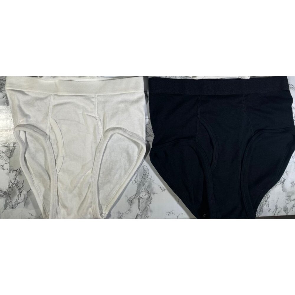 Club Room Mens 4 pack briefs Underwear Size Small 3 black & 1 White